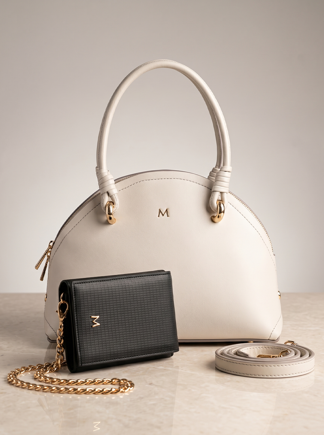 Matmazel Luxa Cüzdan ve Mini Taya Çanta Şık Set