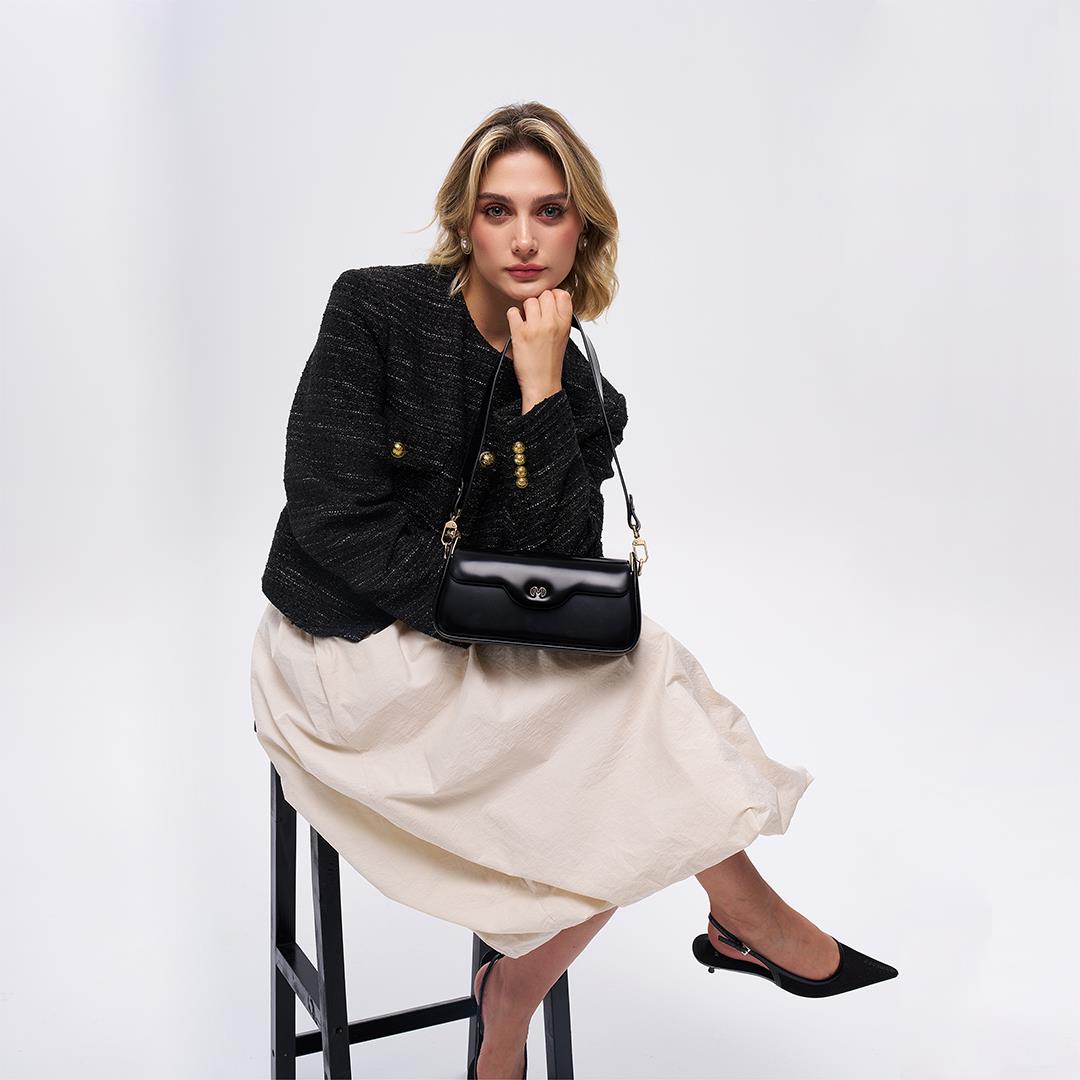 Matmazel Aureus Siyah Kadın Omuz Çantası