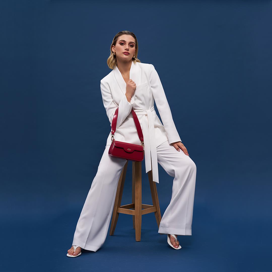 Matmazel Aureus Vişne Kadın Omuz Çantası