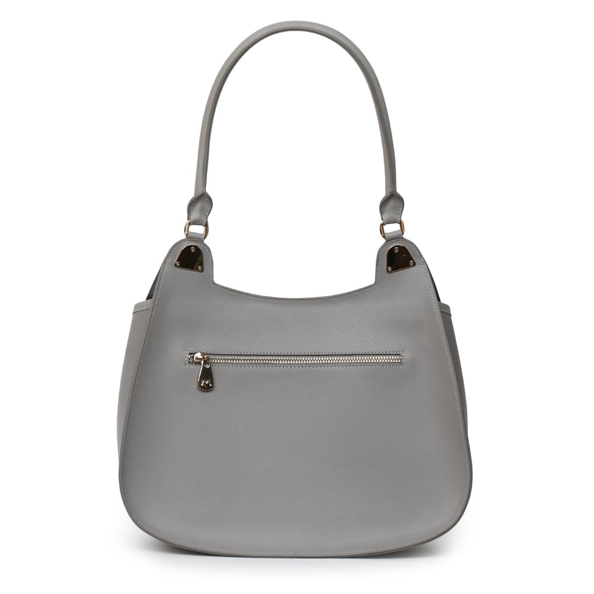 Matmazel Baten A.Gri Kadın El ve Omuz Çantası