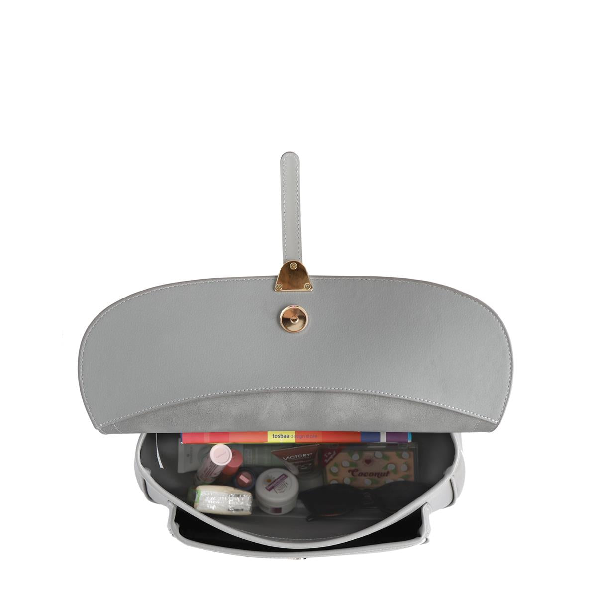 Matmazel Baten A.Gri Kadın El ve Omuz Çantası