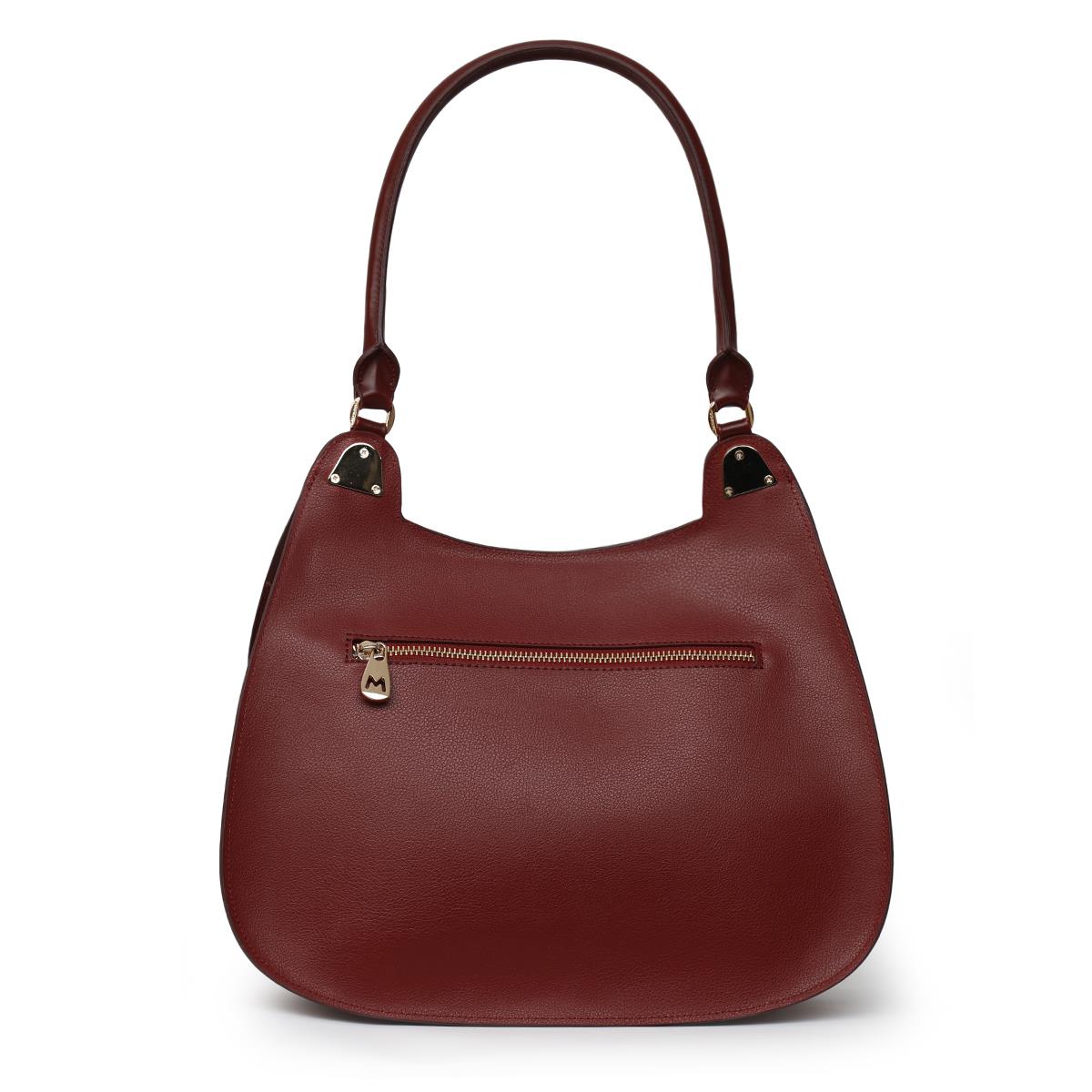 Matmazel Baten Bordo Kadın El ve Omuz Çantası