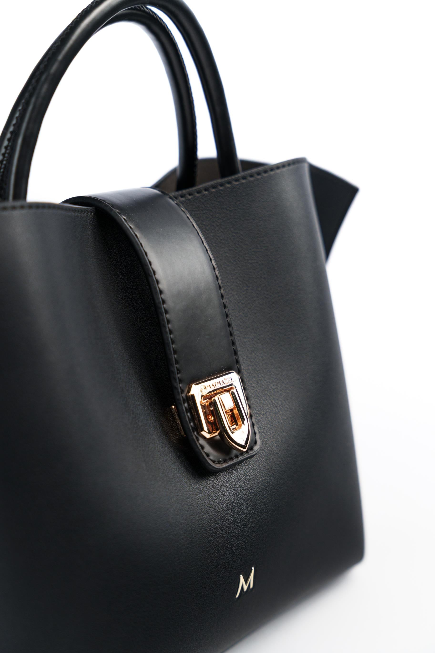 Matmazel Cursus Siyah Kadın El ve Omuz Çantası