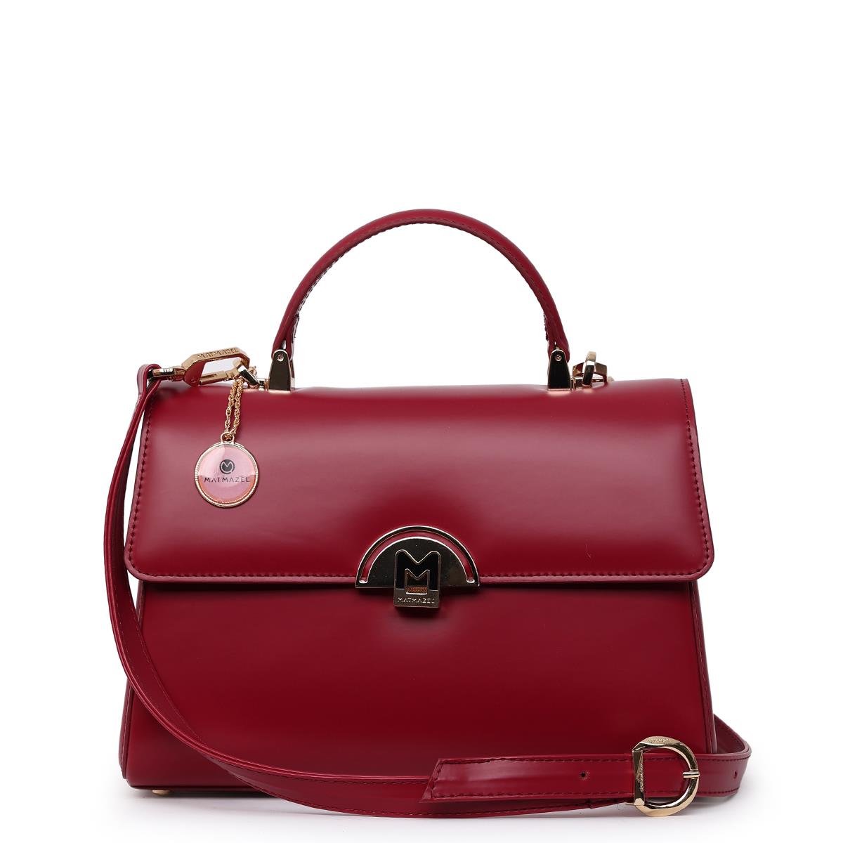 Matmazel Dezy Vişne Kadın El ve Omuz Çantası