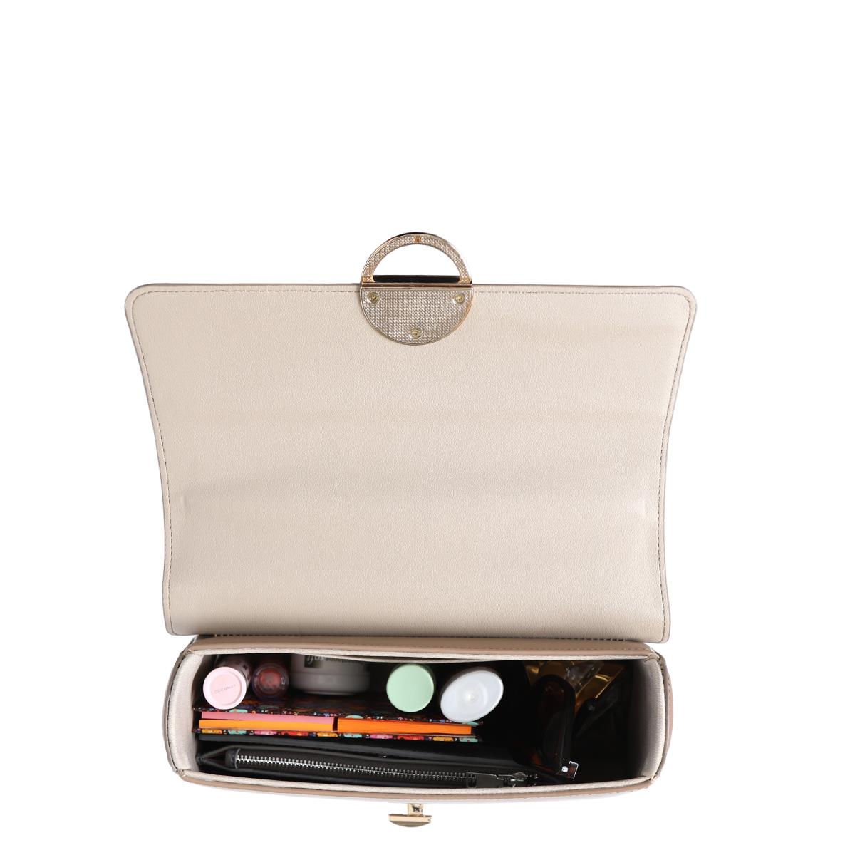 Matmazel Dezy Vizon Kadın El ve Omuz Çantası