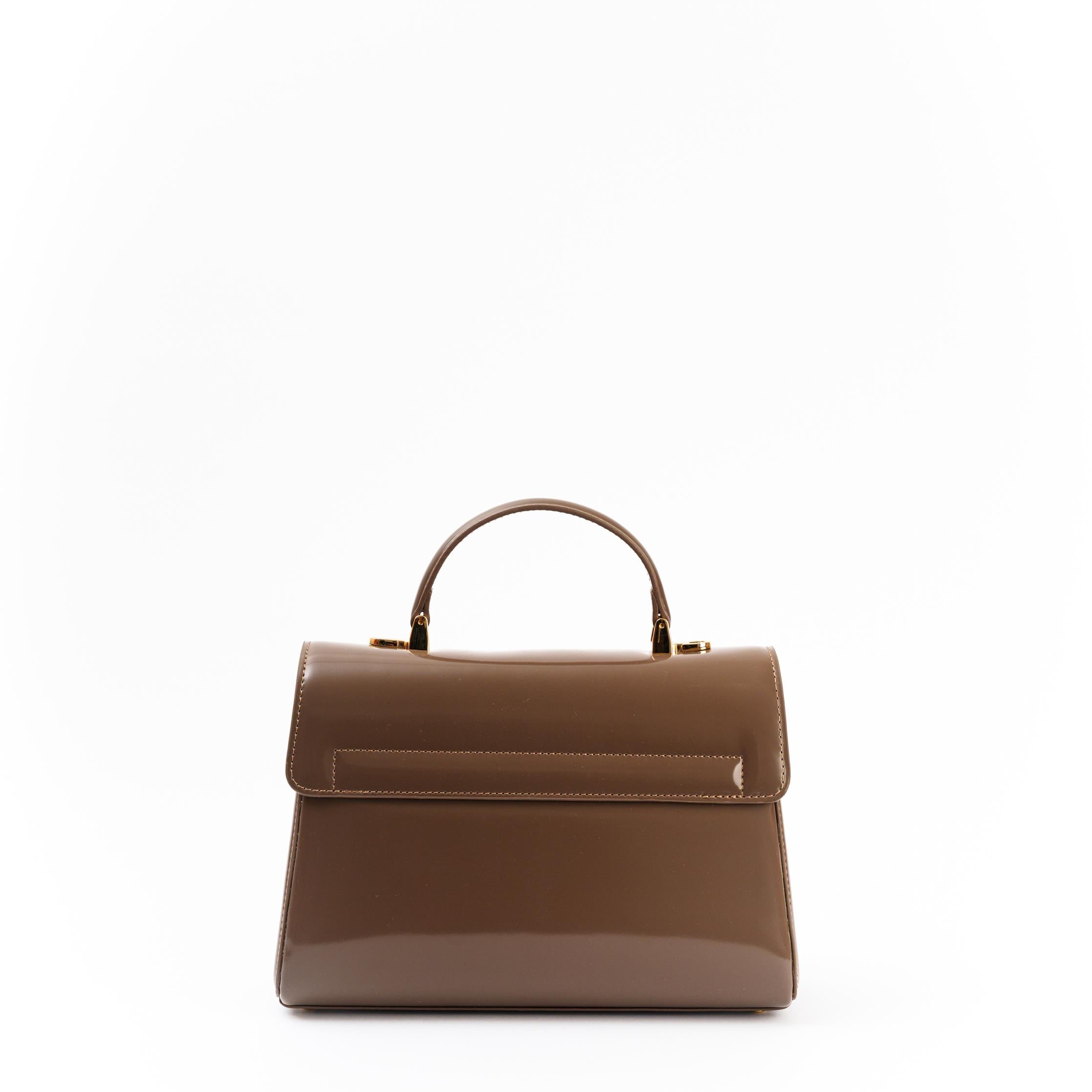 Matmazel Dezy Vizon Kadın El ve Omuz Çantası