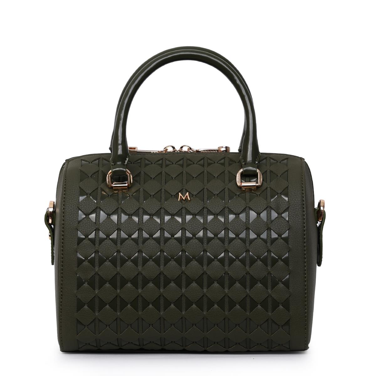 Matmazel Dheneb Haki Kadın El ve Omuz Çantası