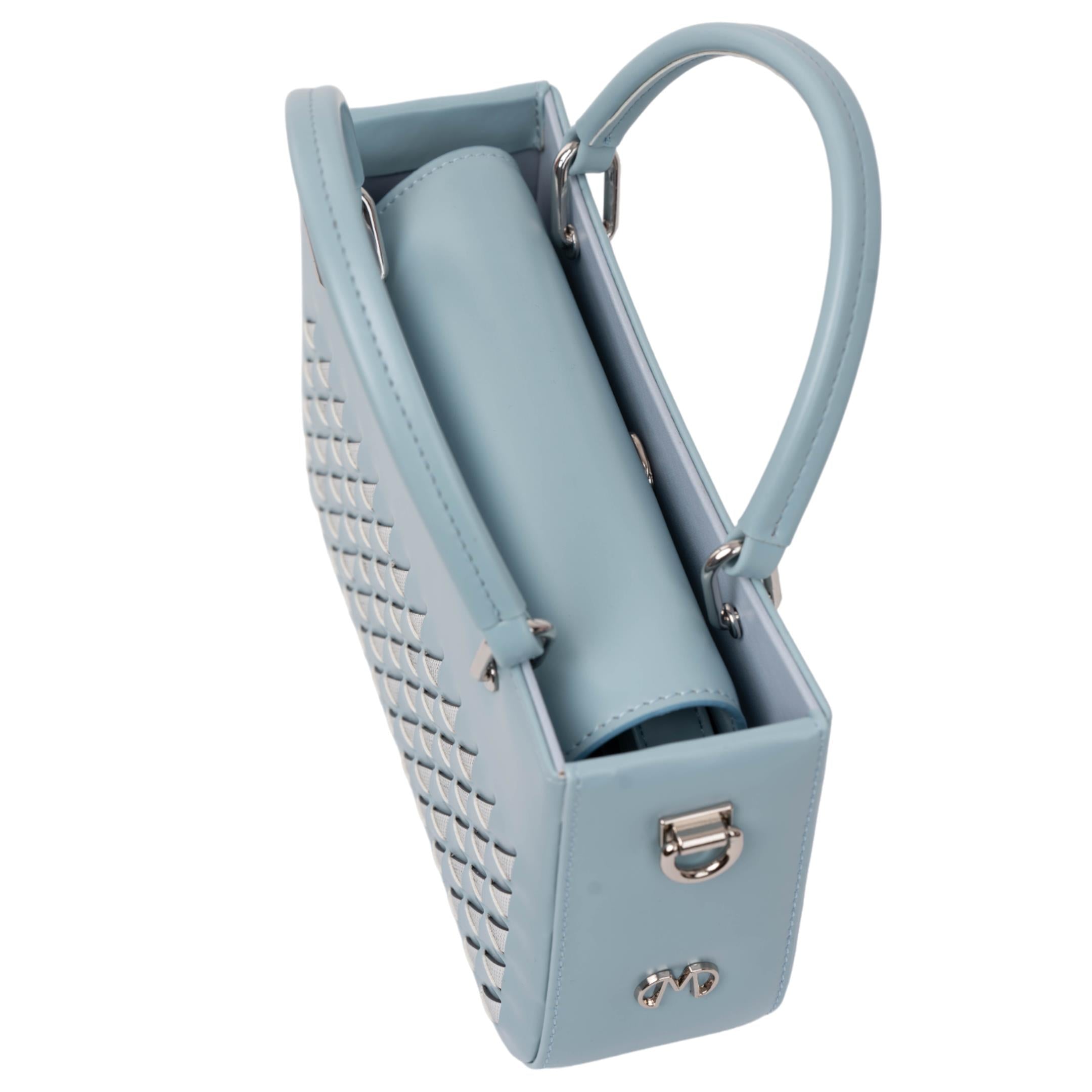 Matmazel Dhira Mavi Kadın El ve Omuz Çantası