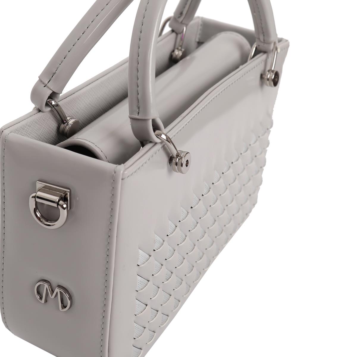 Matmazel Dhira Gri El ve Omuz Kadın Çantası