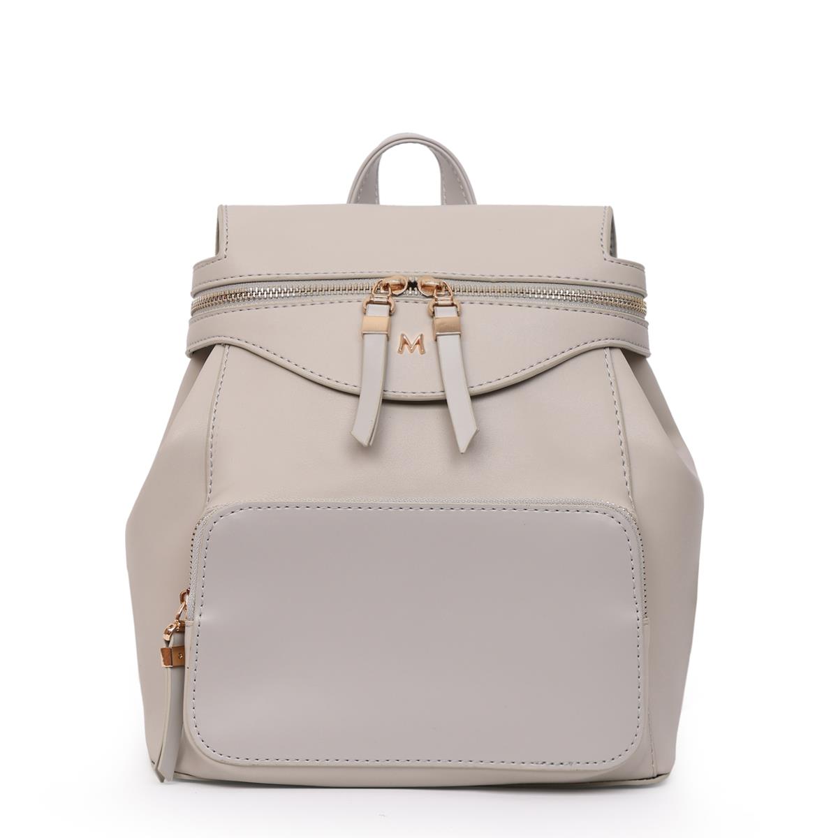 Matmazel Erisse Gri Kadın Sırt Çantası