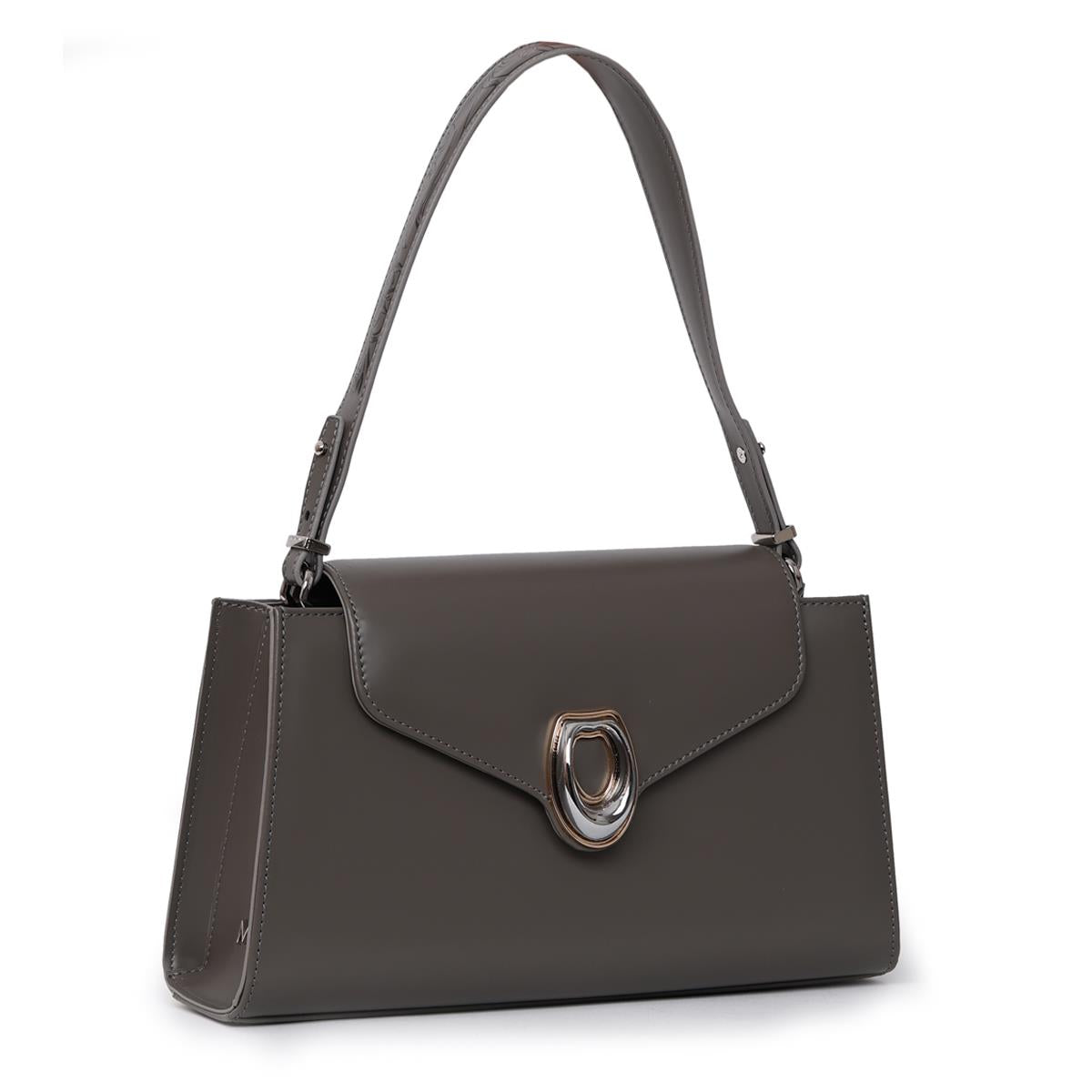 Matmazel Gacrux Gri Kadın El ve Omuz Çantası