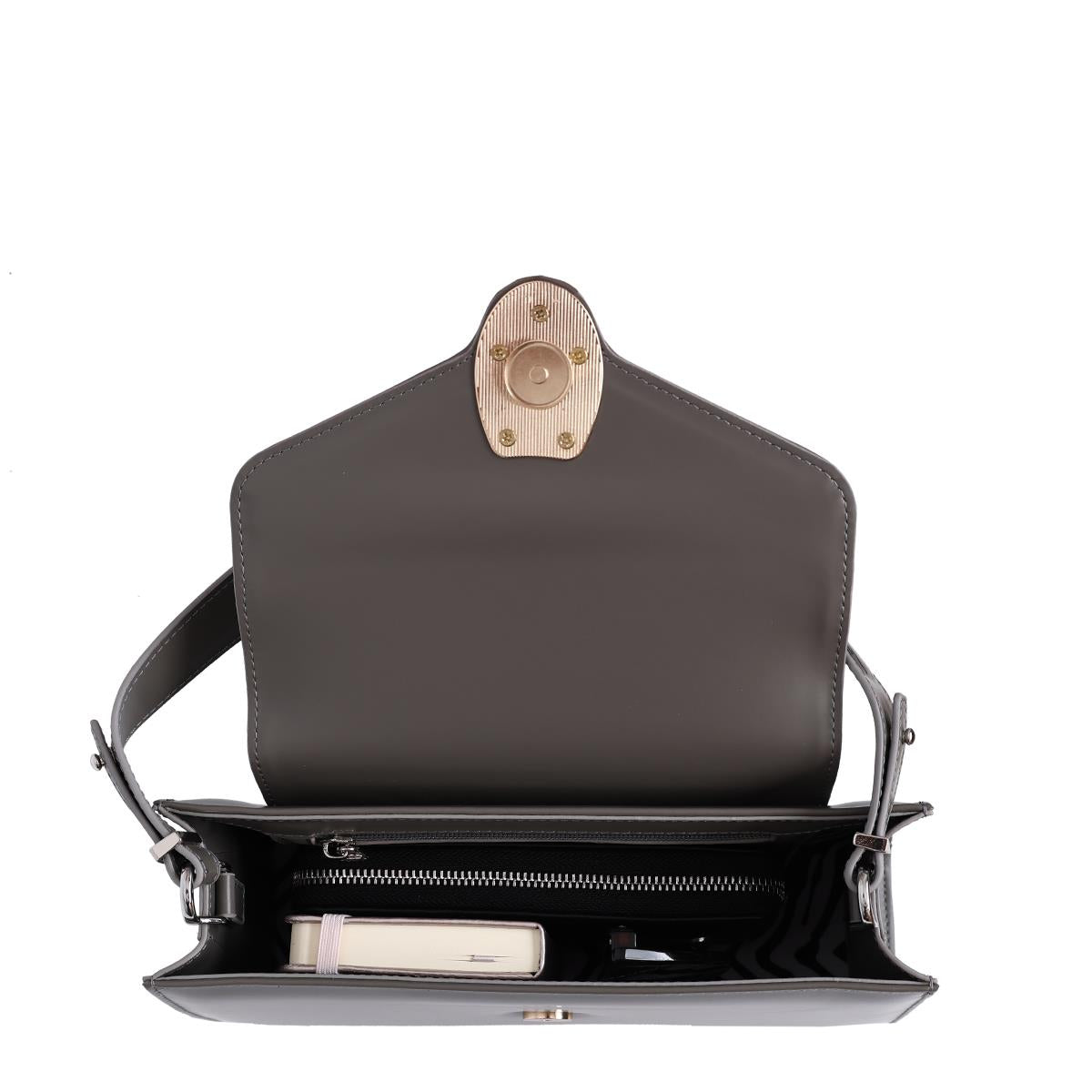 Matmazel Gacrux Gri Kadın El ve Omuz Çantası