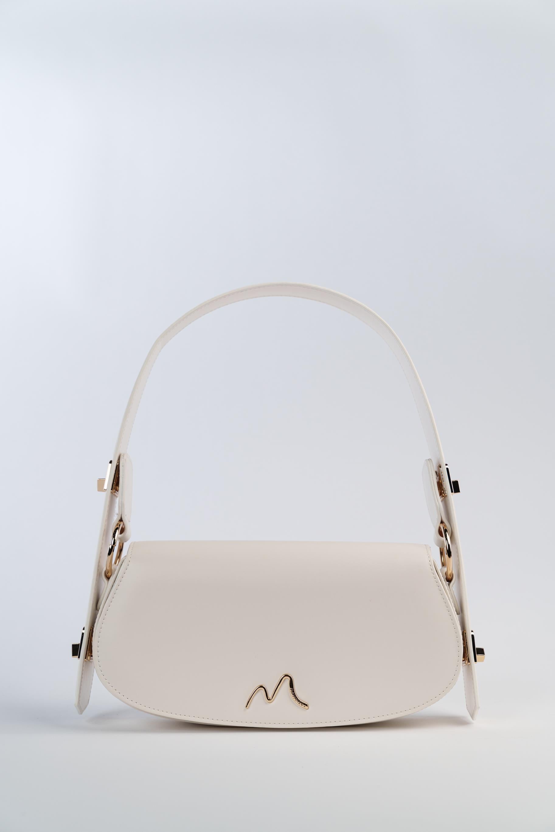 Matmazel Ginny Buz Beyazı Kadın Omuz Çantası