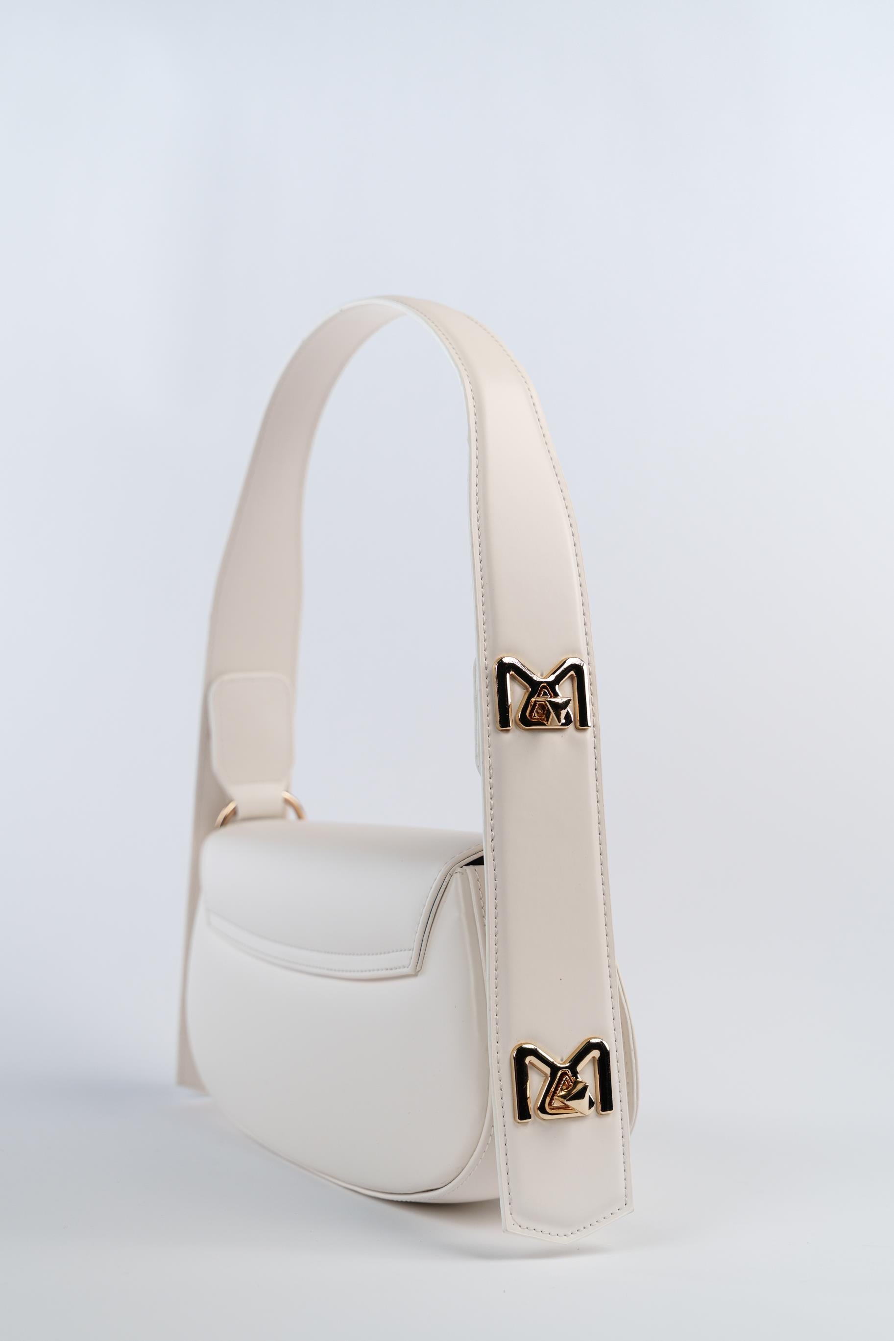 Matmazel Ginny Buz Beyazı Kadın Omuz Çantası