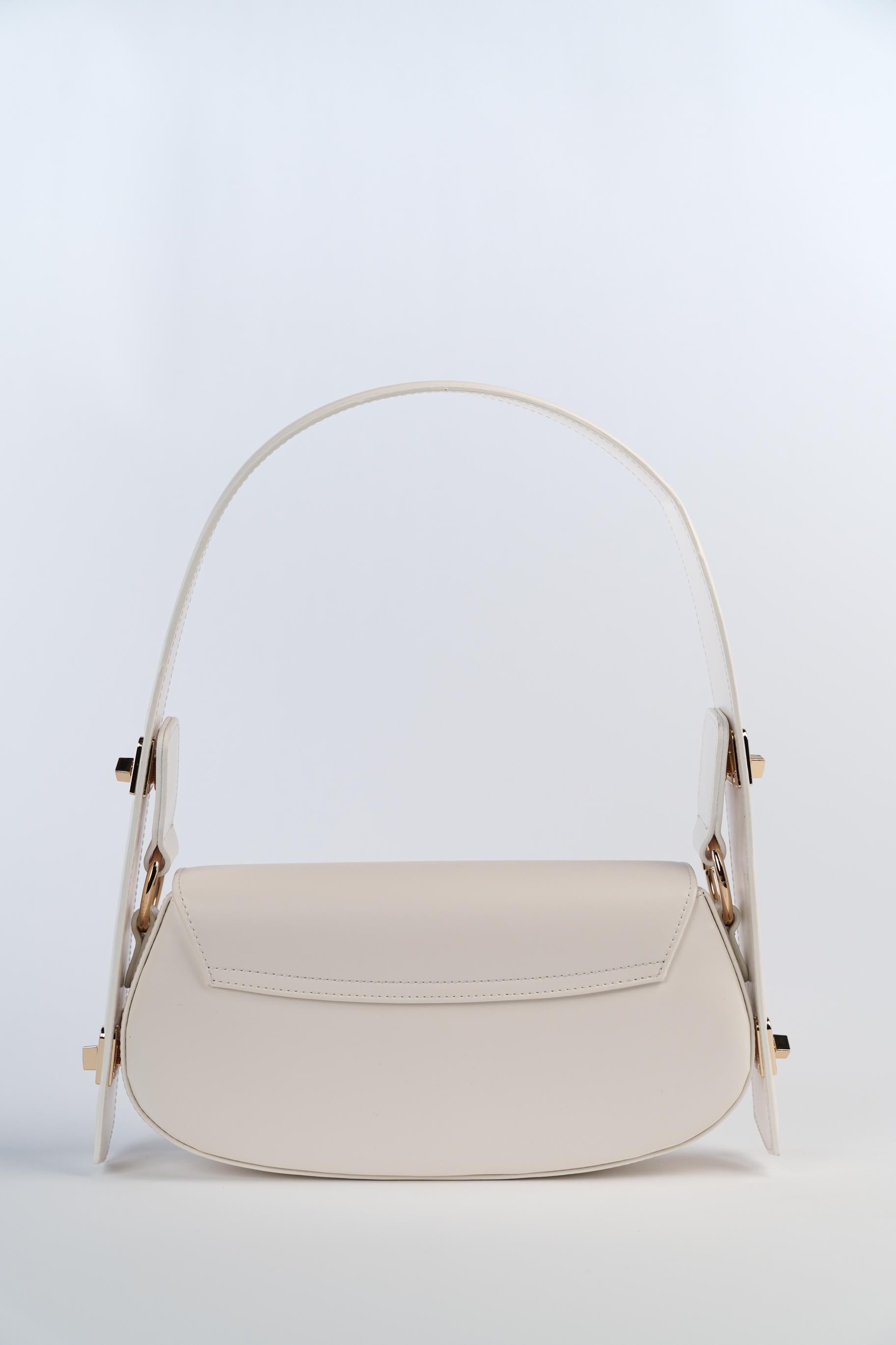 Matmazel Ginny Buz Beyazı Kadın Omuz Çantası