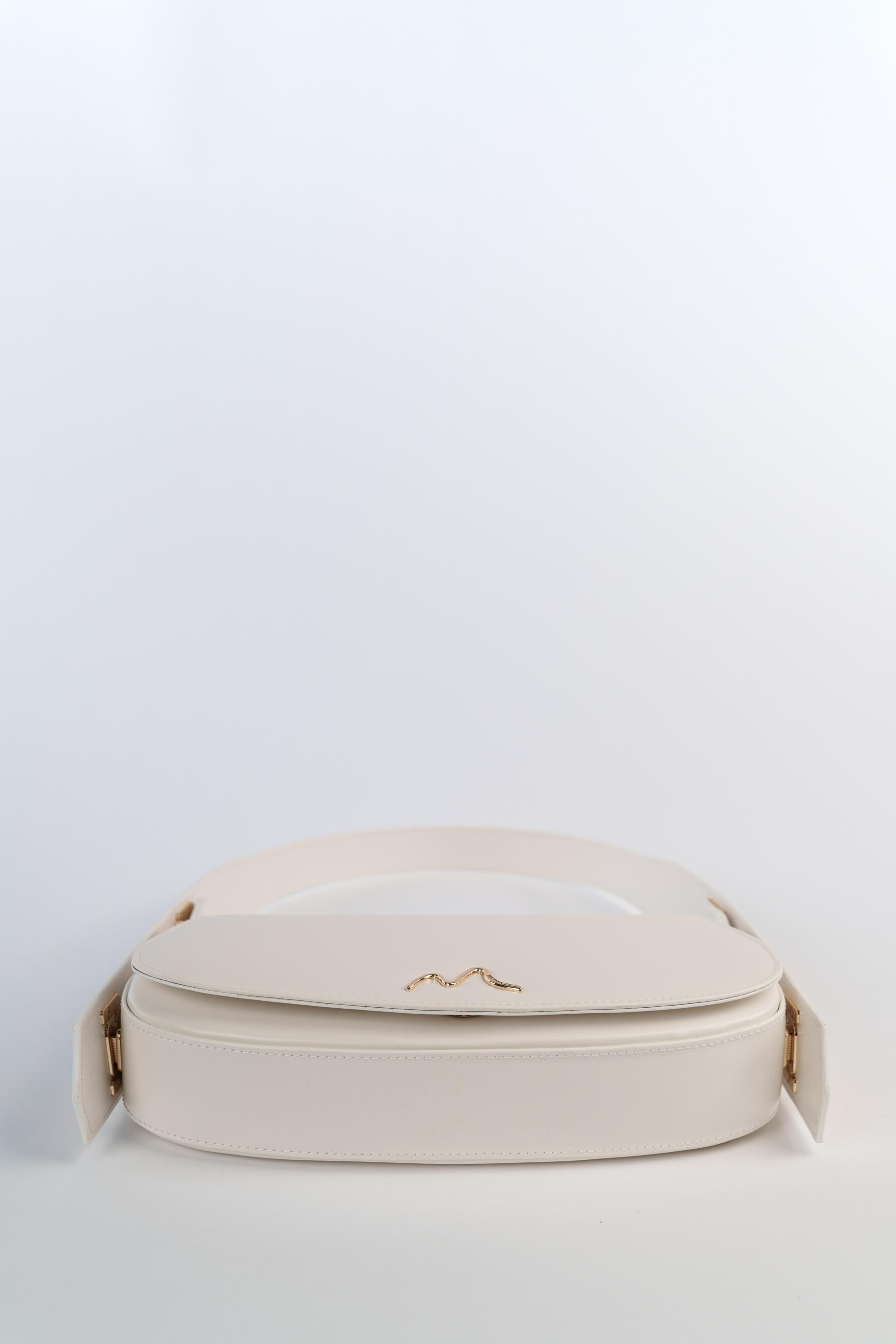 Matmazel Ginny Buz Beyazı Kadın Omuz Çantası