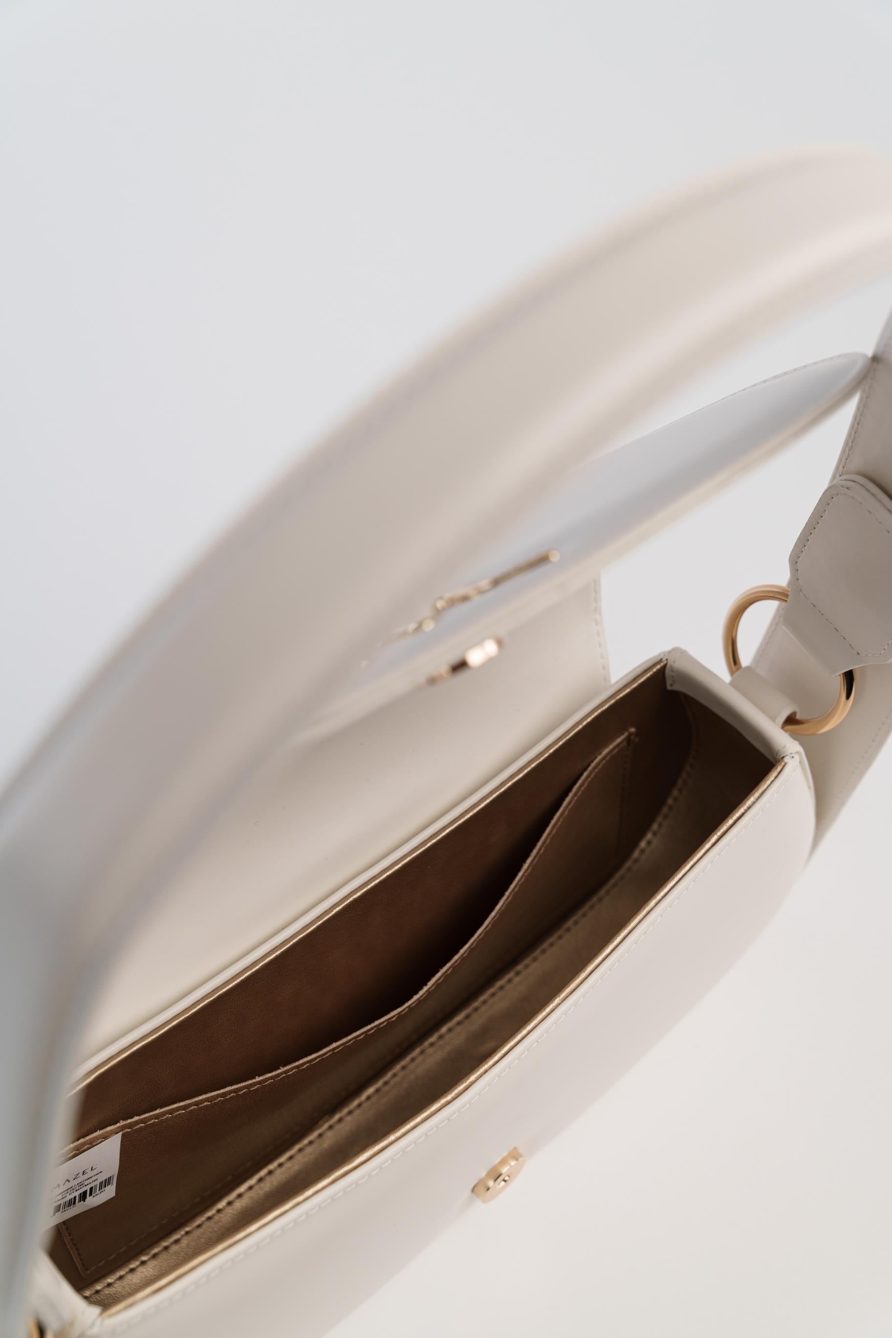 Matmazel Ginny Buz Beyazı Kadın Omuz Çantası