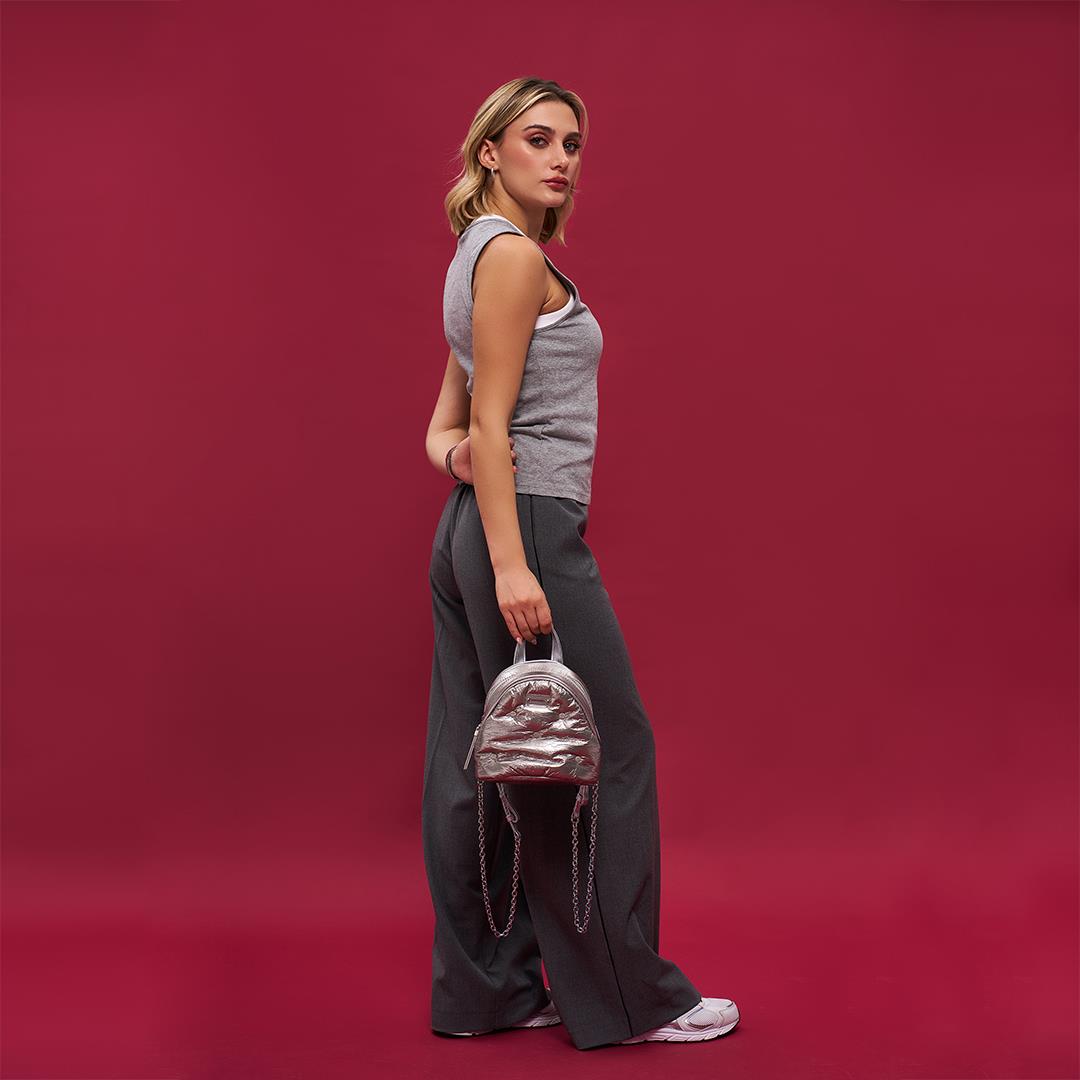 Matmazel Keid Gümüş Kadın Sırt Çantası