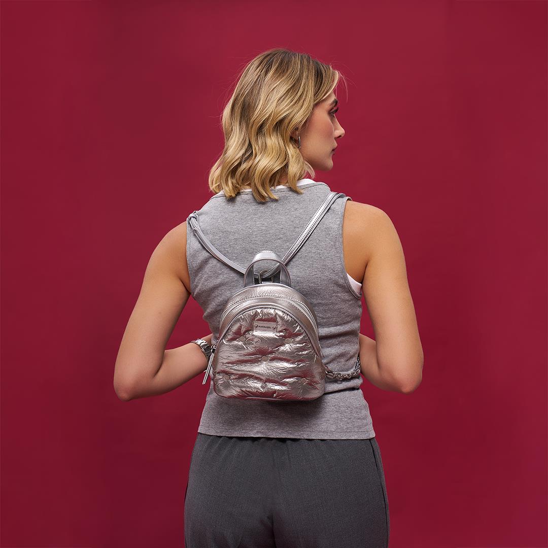 Matmazel Keid Gümüş Kadın Sırt Çantası