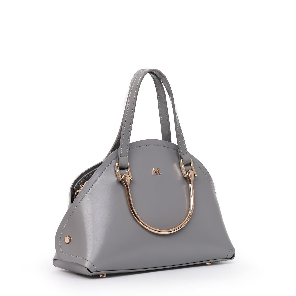 Matmazel Mini Taya Açık Gri Kadın El ve Omuz Çantası