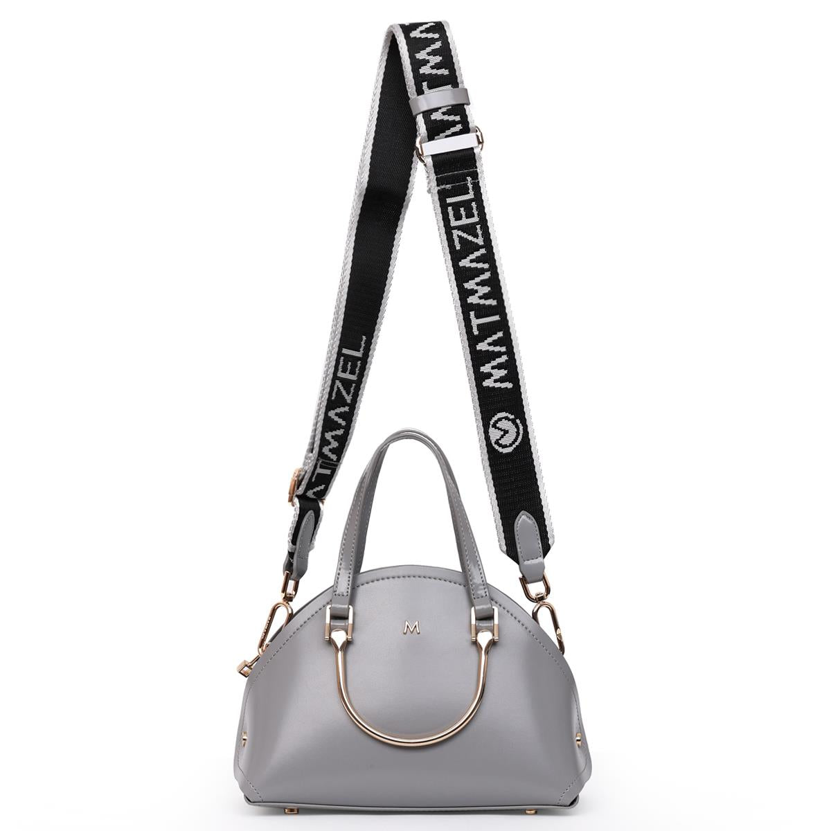Matmazel Mini Taya Açık Gri Kadın El ve Omuz Çantası