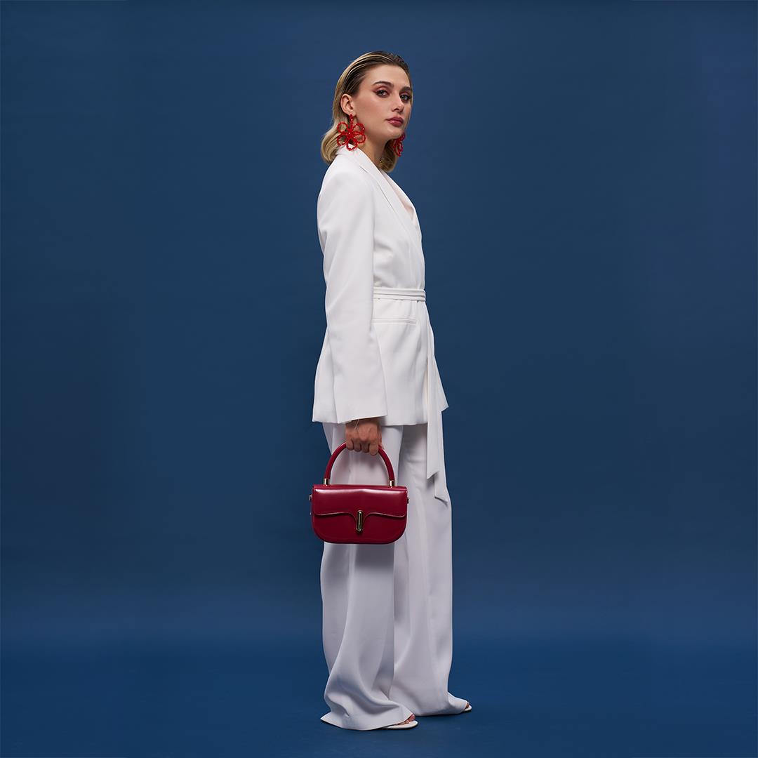 Matmazel Mintaka Vişne Kadın El ve Omuz Çantası