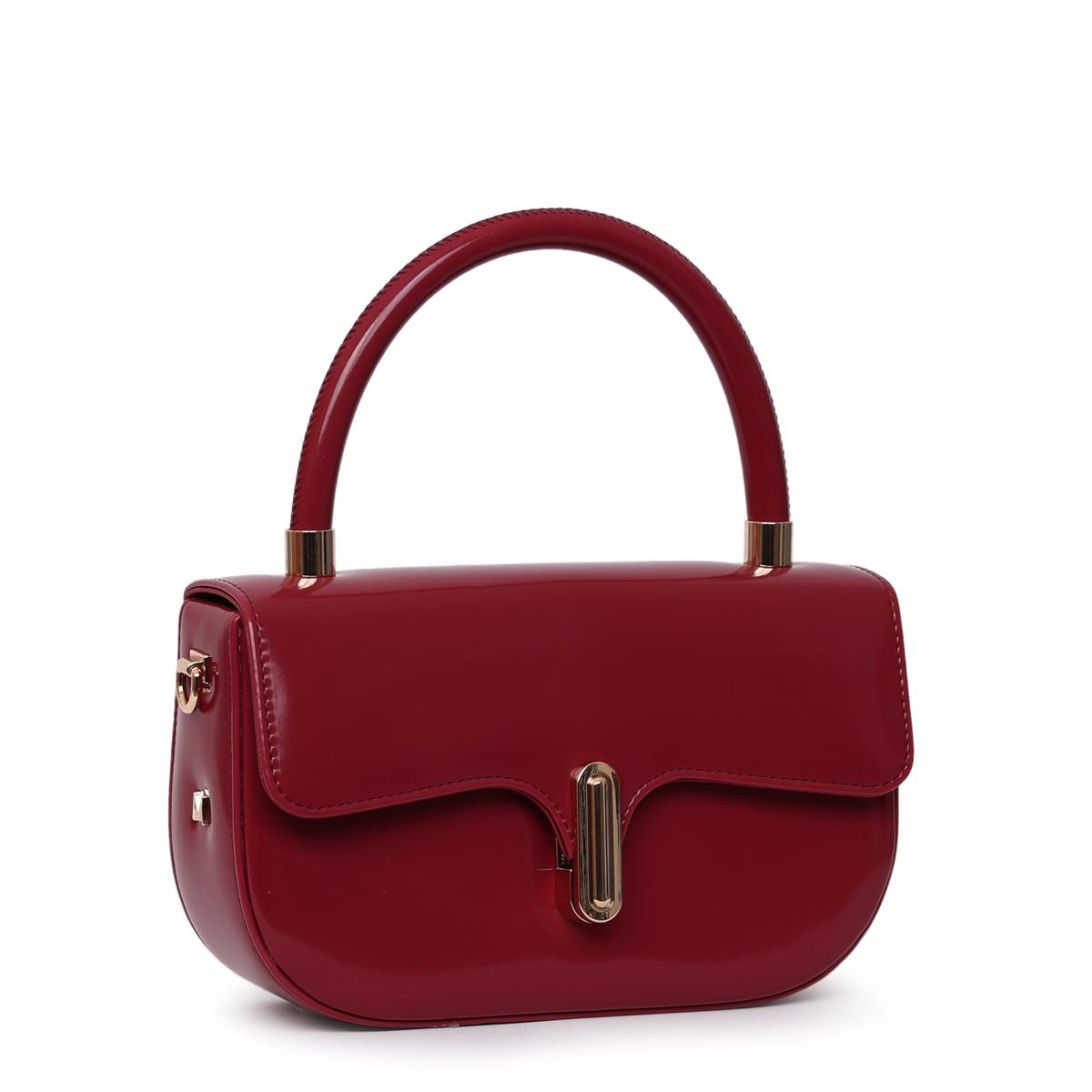 Matmazel Mintaka Vişne Kadın El ve Omuz Çantası