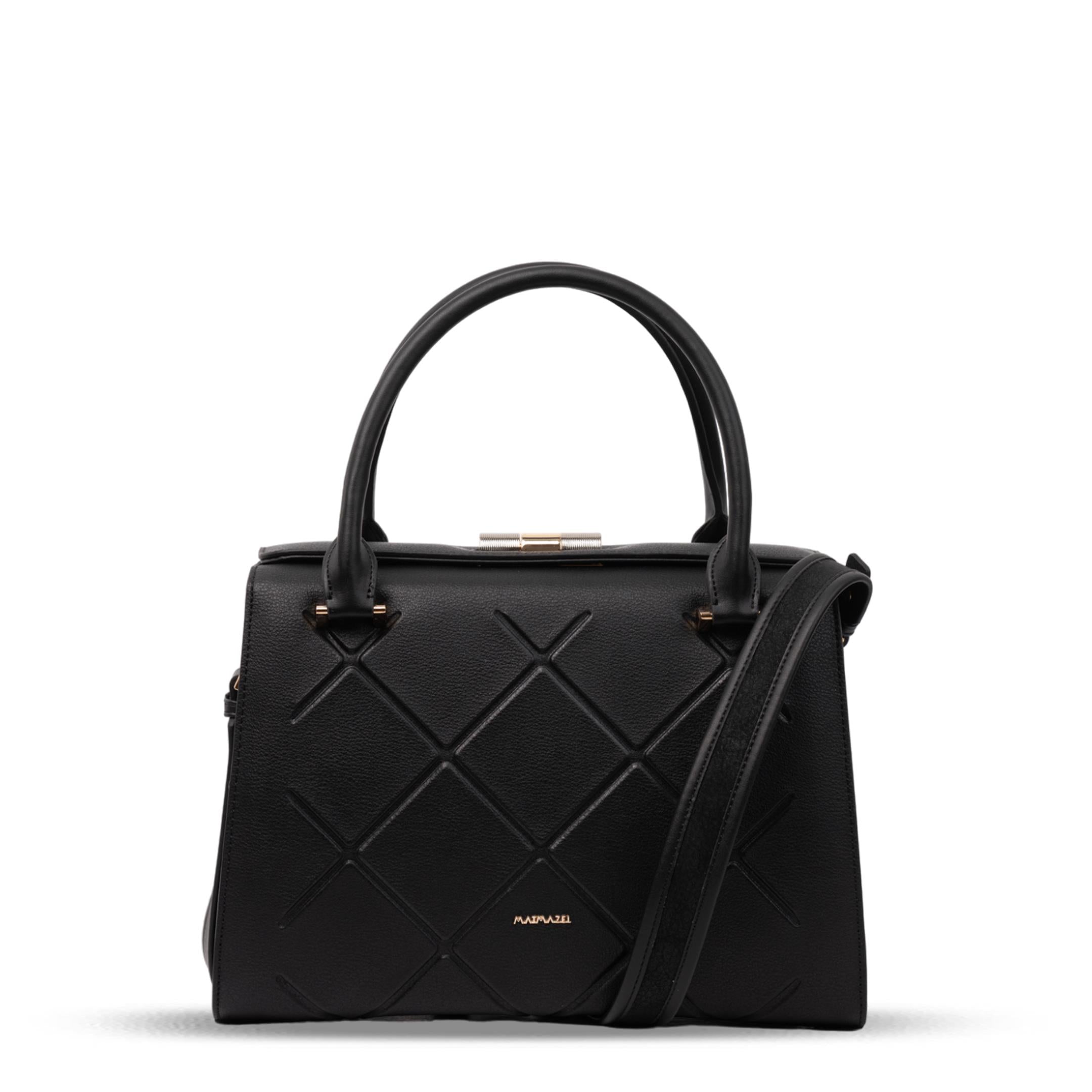 Matmazel Nastia Siyah Omuz Kadın Çantası Siyah