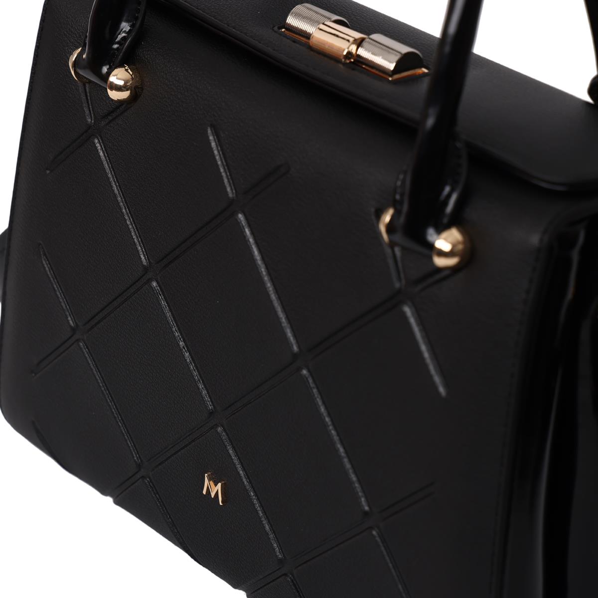 Matmazel Nastia Siyah Omuz Kadın Çantası