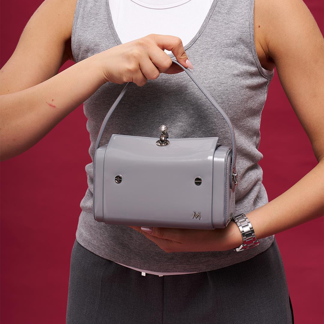 Matmazel Sadr Gri Kadın El ve Omuz Çantası