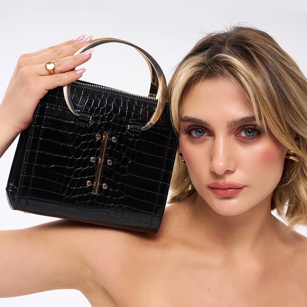 Matmazel Scheat Siyah Kadın El ve Omuz Çantası