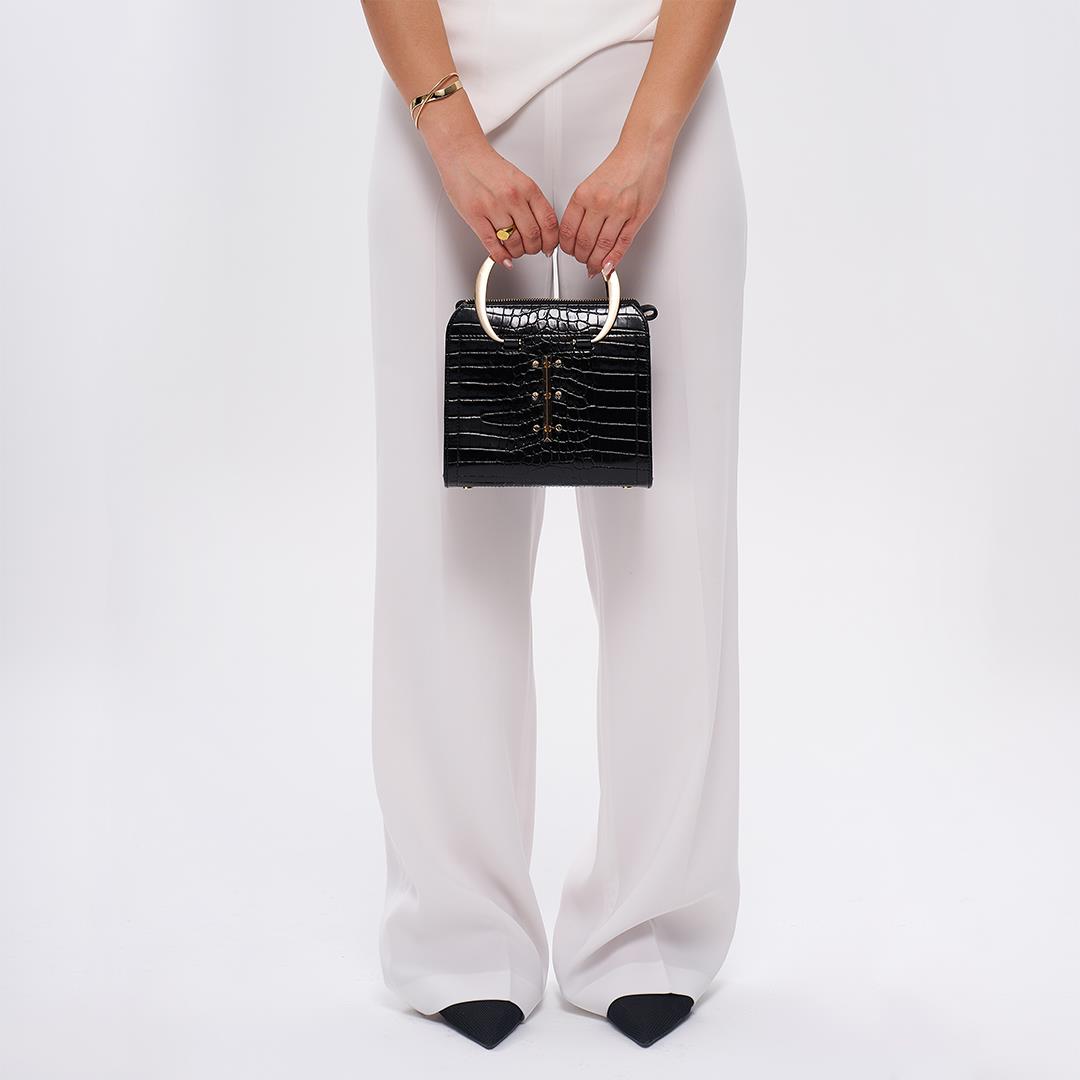 Matmazel Scheat Siyah Kadın El ve Omuz Çantası