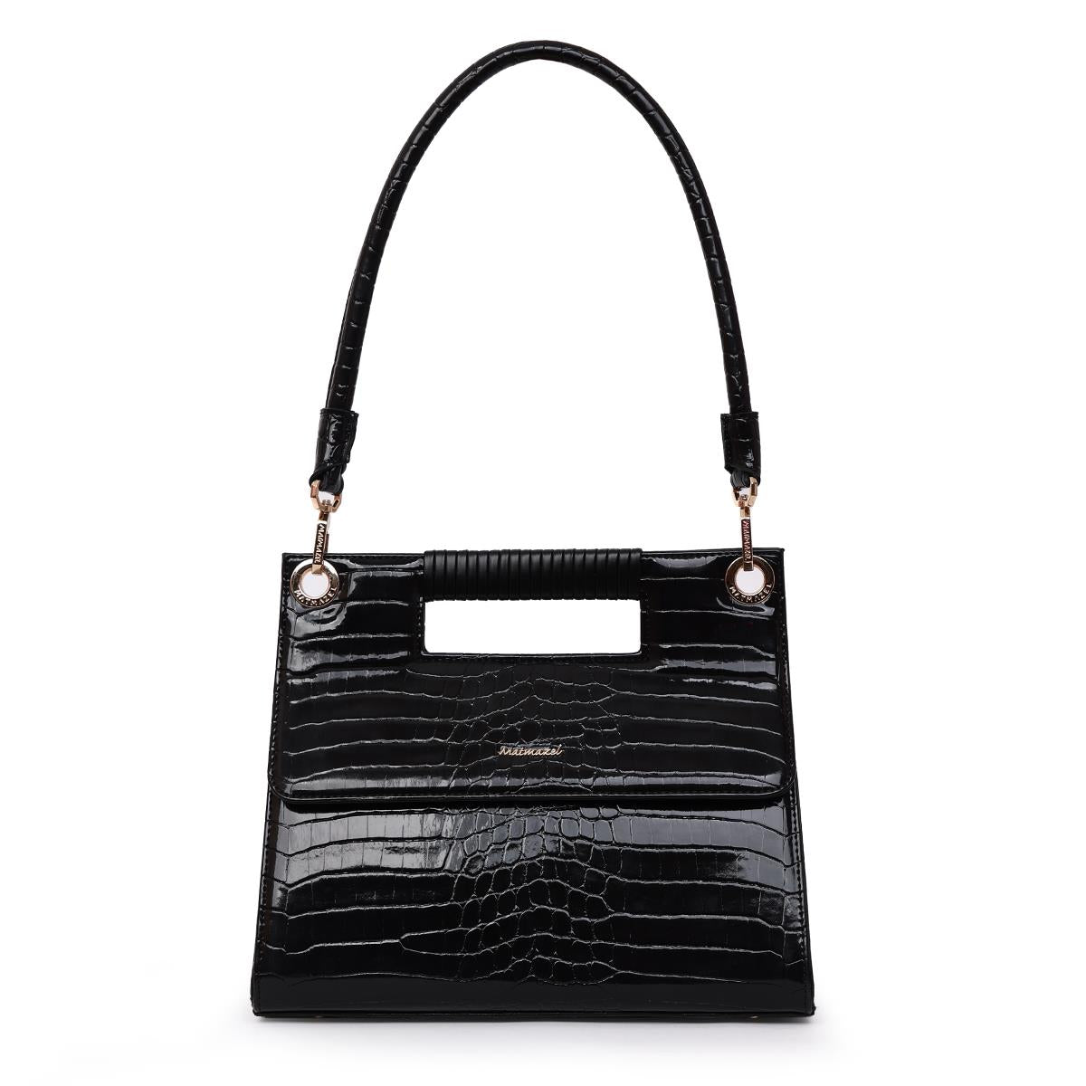 Matmazel Tejat Siyah Kadın El ve Omuz Çantası Siyah