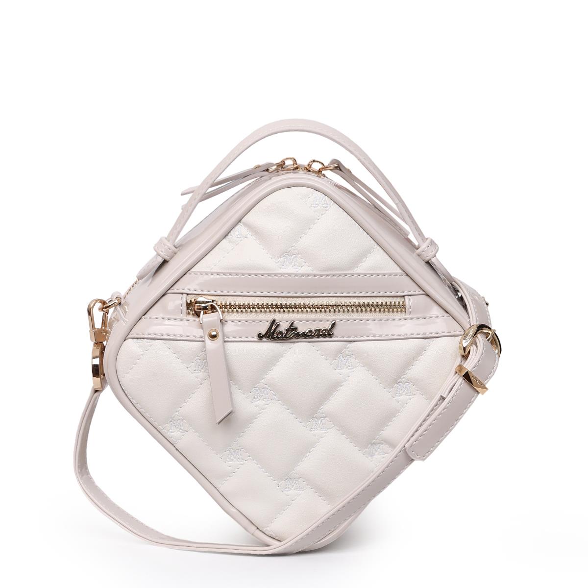 Matmazel Vanika Beyaz Kadın El ve Omuz Çantası Beyaz