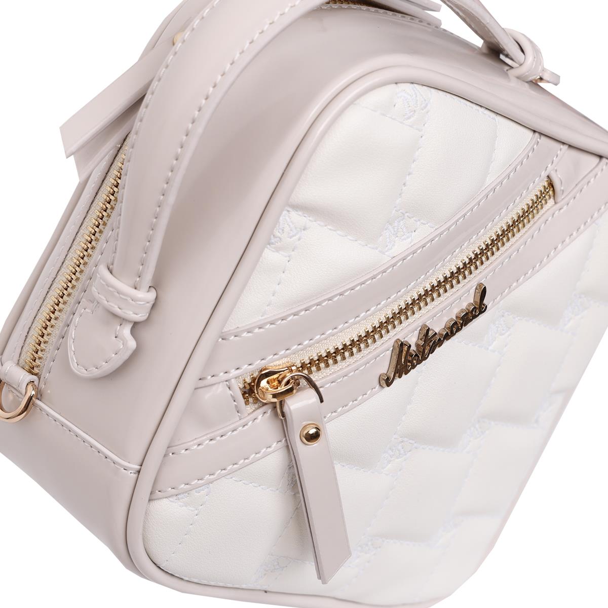 Matmazel Vanika Beyaz Kadın El ve Omuz Çantası