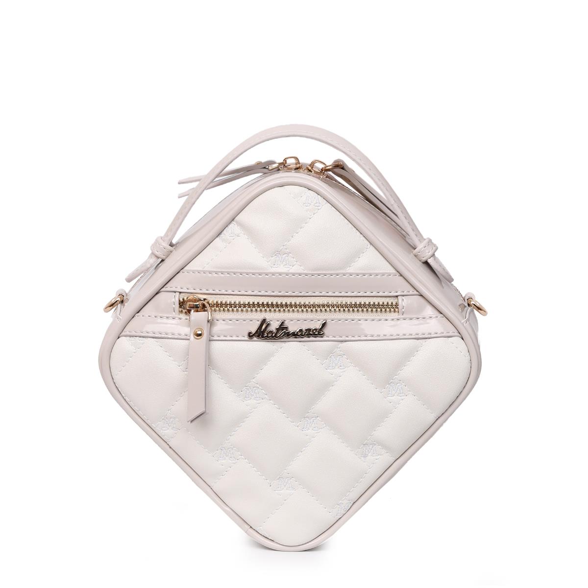 Matmazel Vanika Beyaz Kadın El ve Omuz Çantası