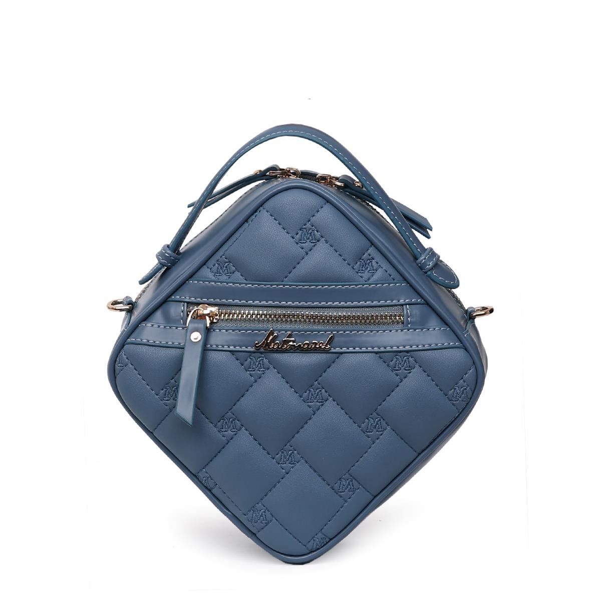 Matmazel Vanika Mavi El ve Omuz Kadın Çantası