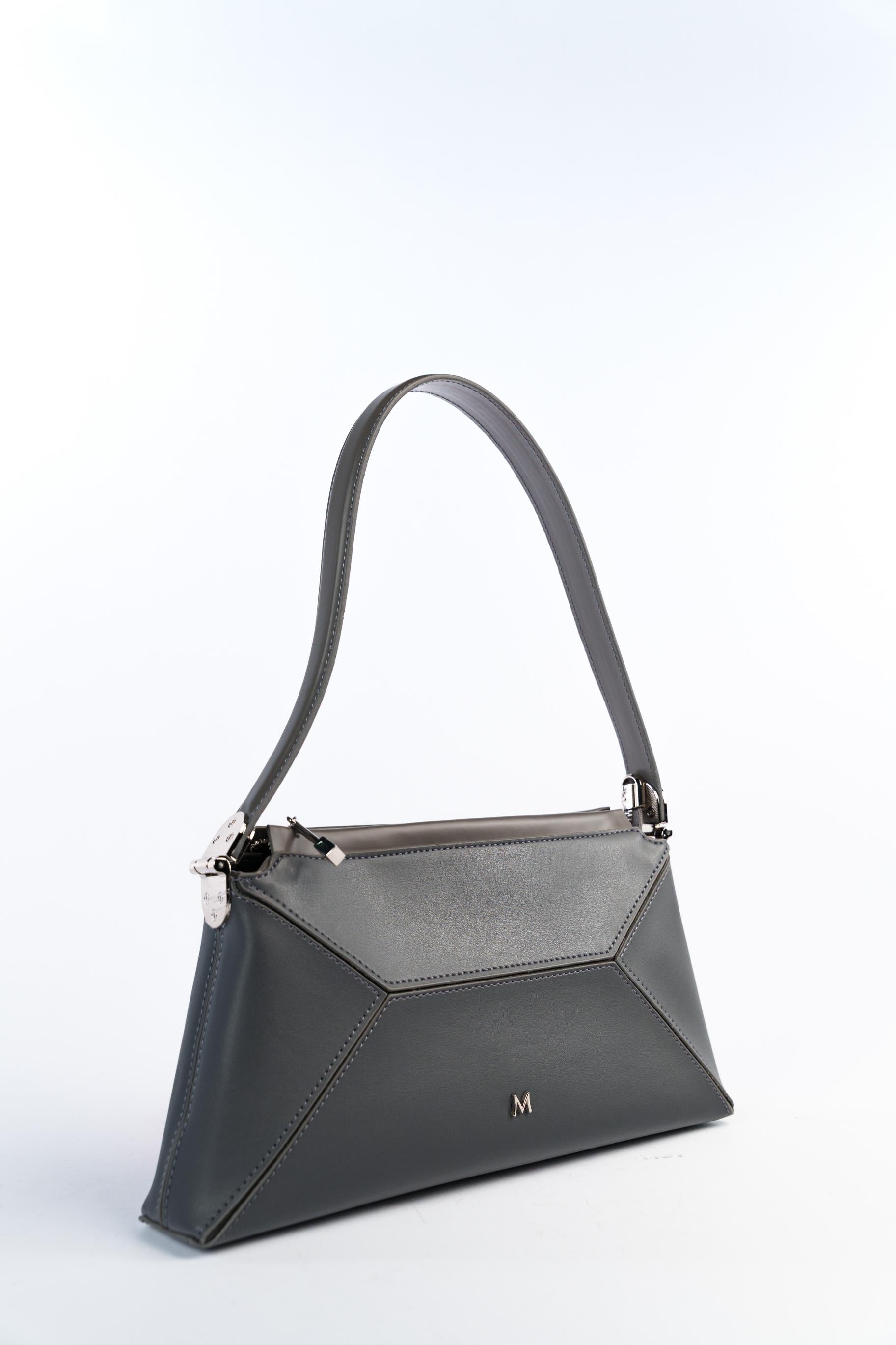 Matmazel Velora Gri Kadın El ve Omuz Çantası