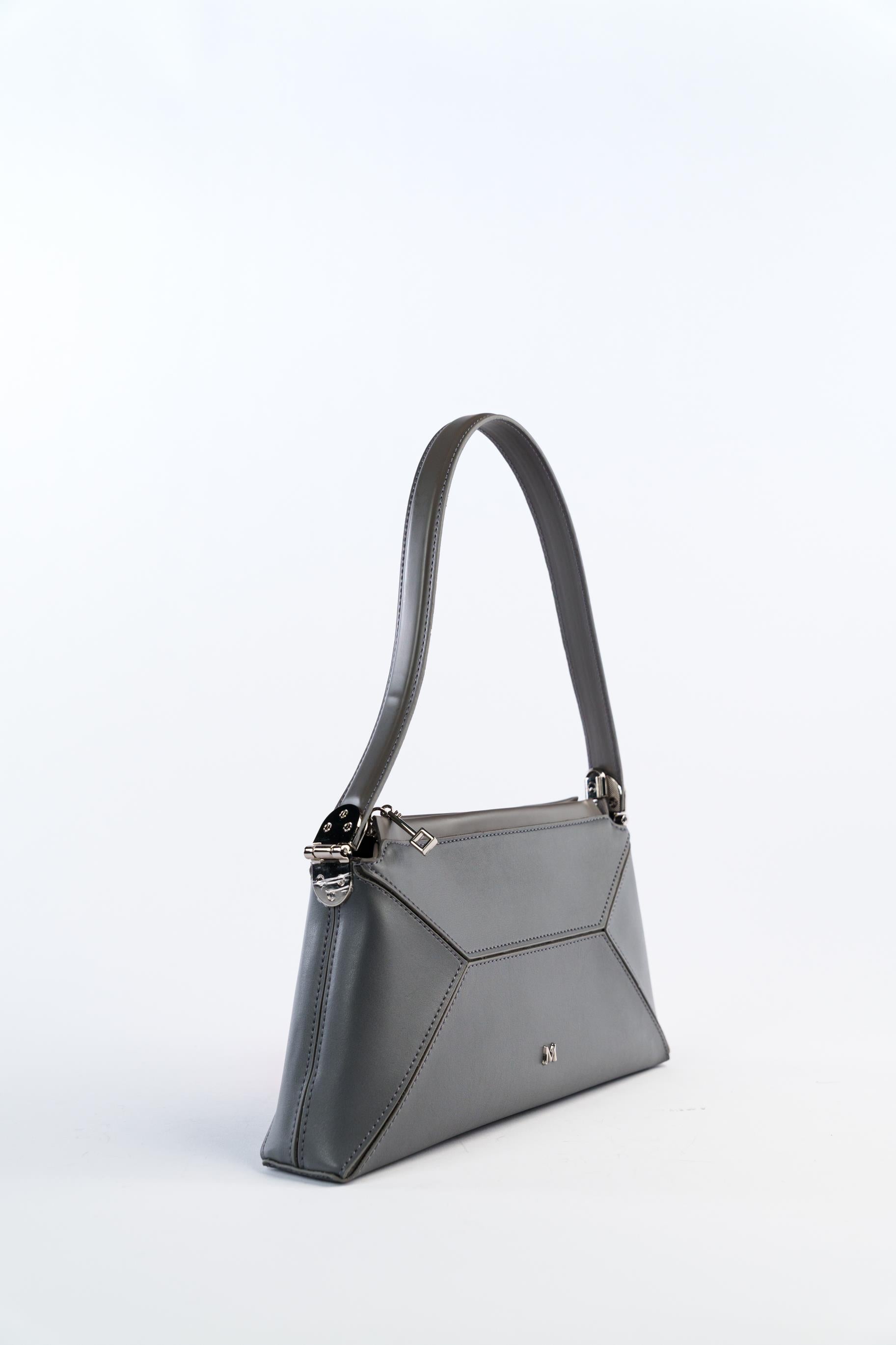 Matmazel Velora Gri Kadın El ve Omuz Çantası