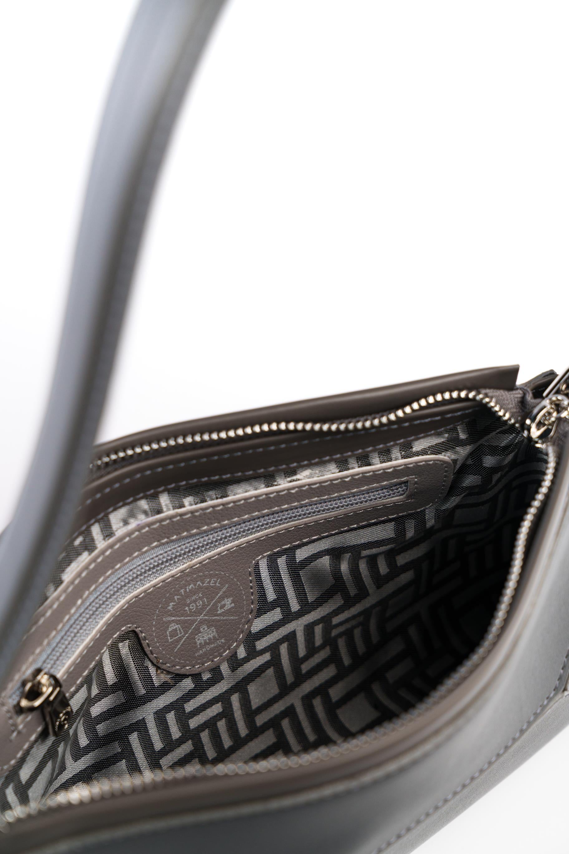 Matmazel Velora Gri Kadın El ve Omuz Çantası