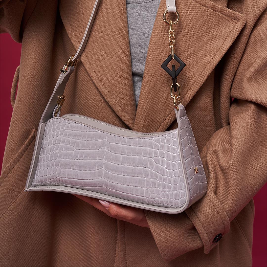 Matmazel Yildun Gri Kadın Omuz Çantası