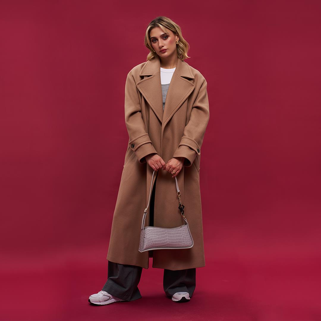 Matmazel Yildun Gri Kadın Omuz Çantası