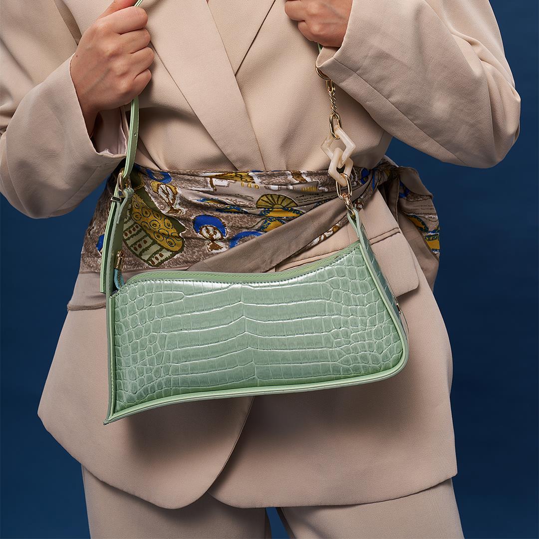 Matmazel Yildun Yeşil Kadın Omuz Çantası