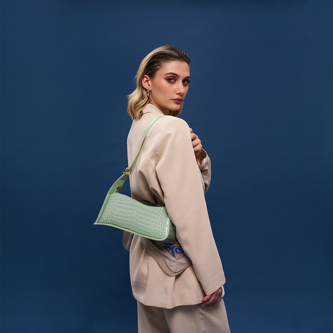 Matmazel Yildun Yeşil Kadın Omuz Çantası