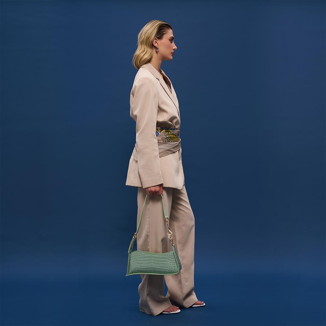 Matmazel Yildun Yeşil Kadın Omuz Çantası