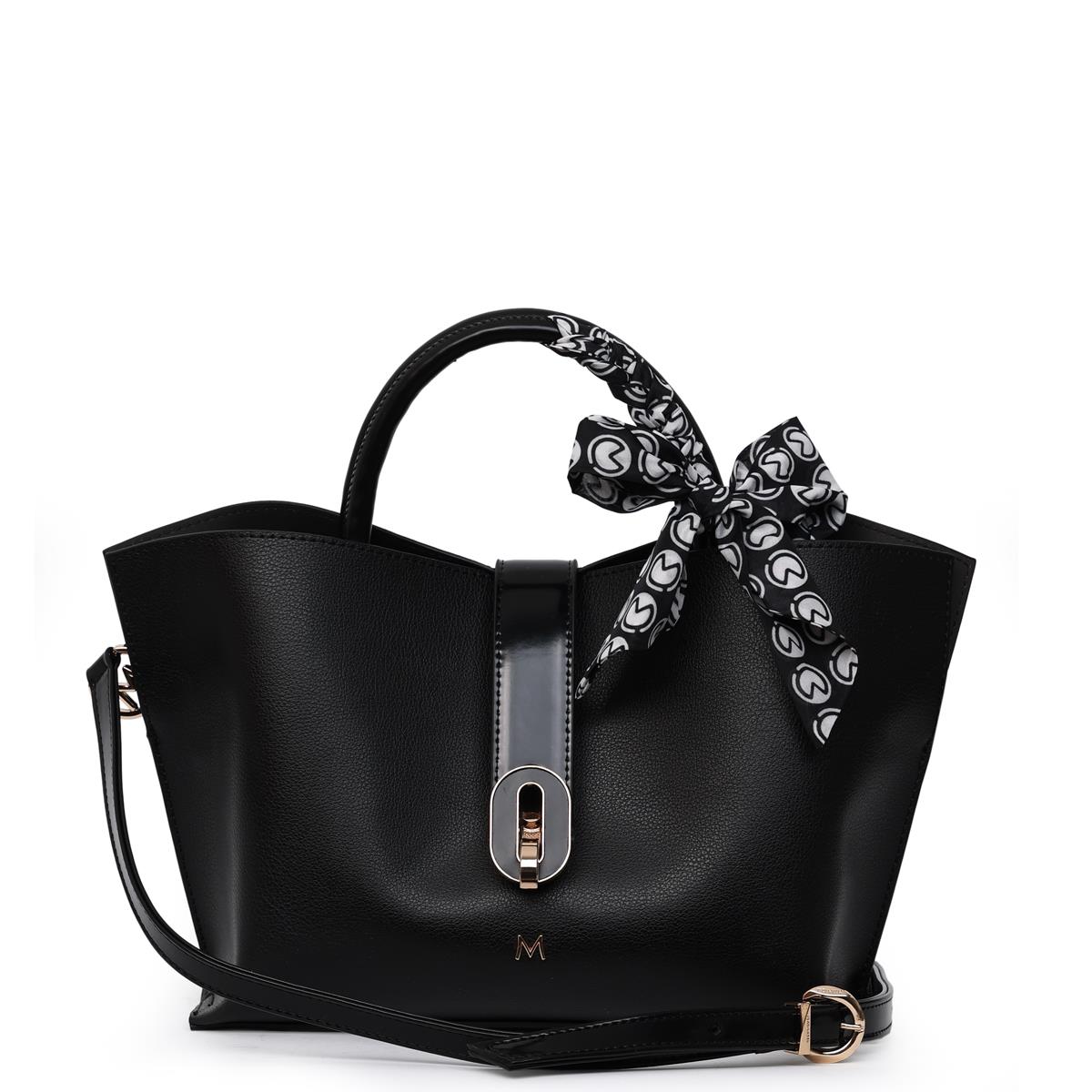 Matmazel Cursus Siyah Kadın El ve Omuz Çantası