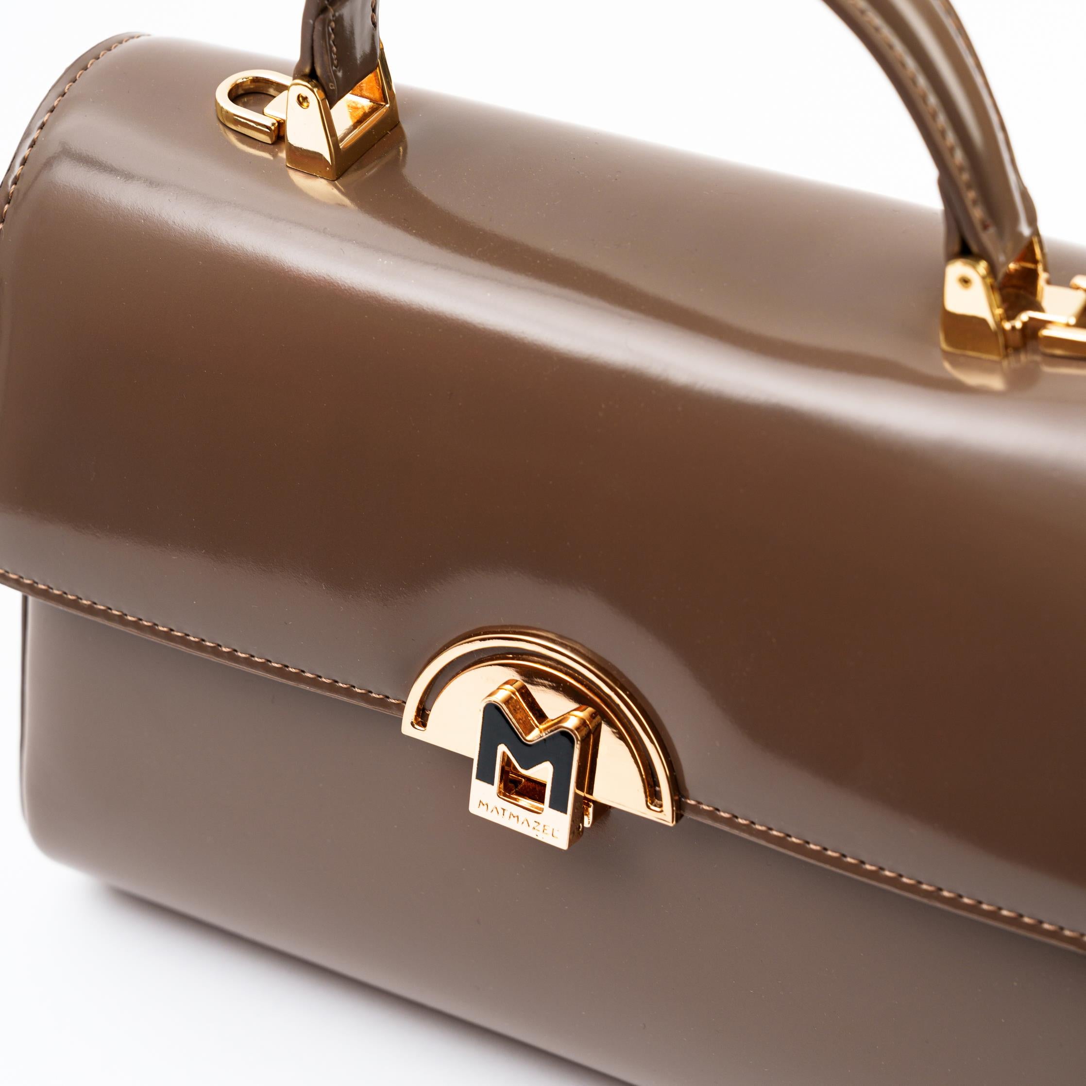 Matmazel Dezy Koyu Kahve Kadın El ve Omuz Çantası