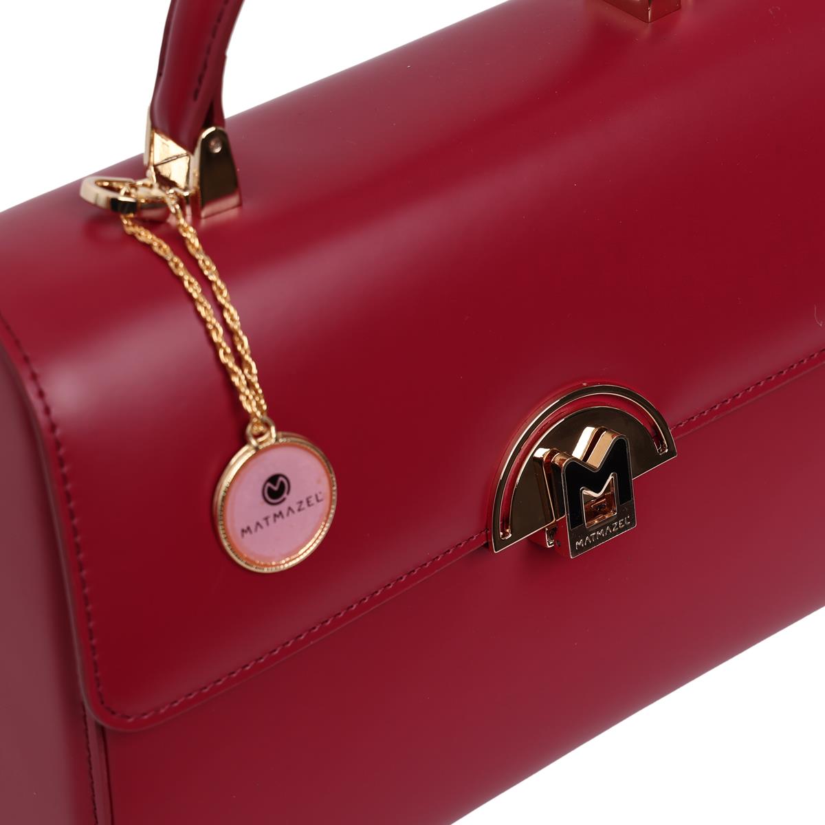 Matmazel Dezy Vişne Kadın El ve Omuz Çantası
