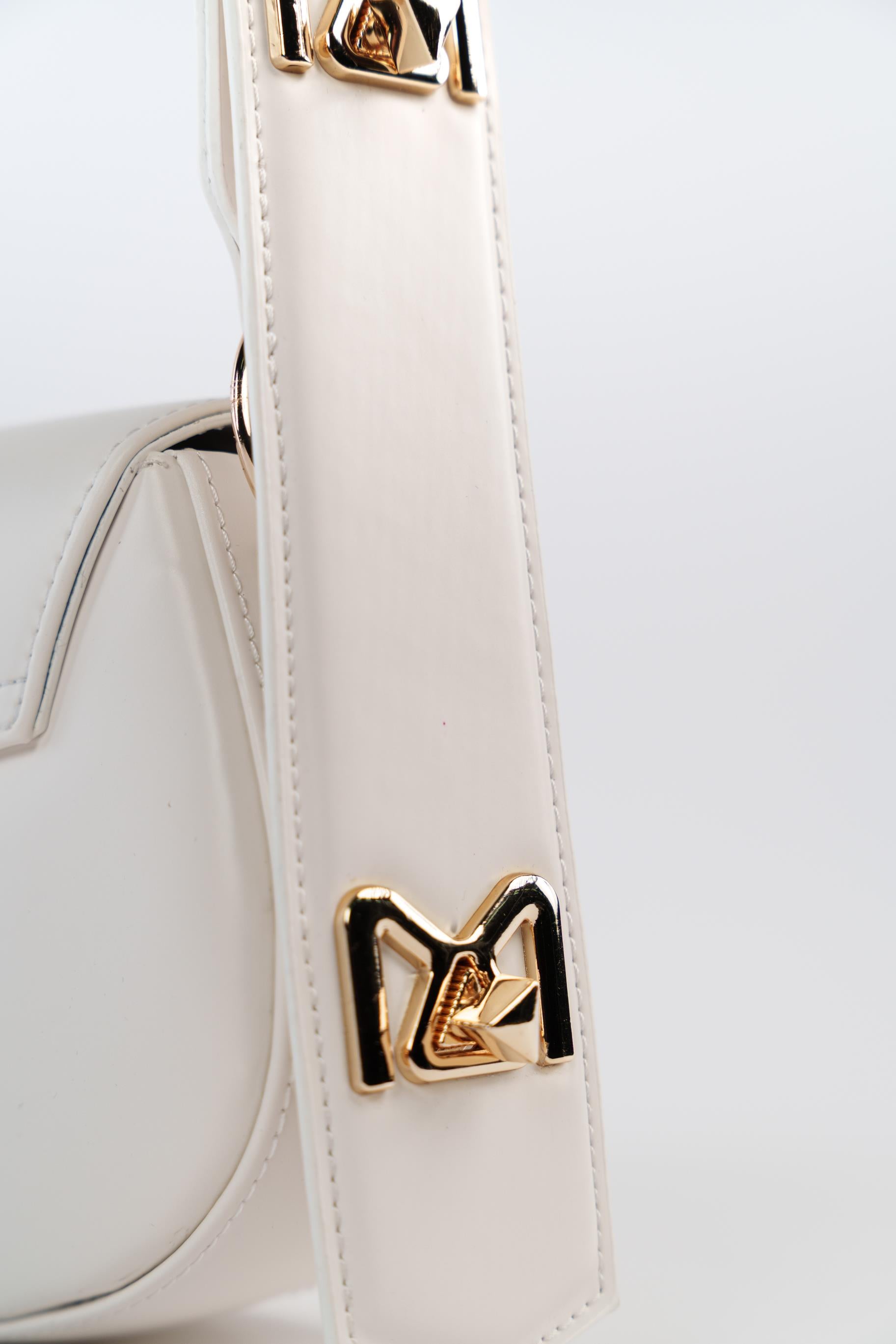 Matmazel Ginny Buz Beyazı Kadın Omuz Çantası