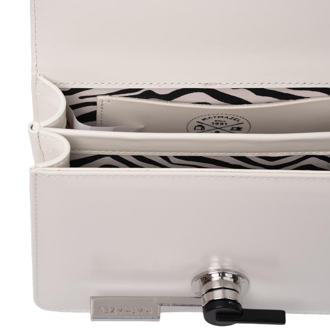 Matmazel Gutta Beyaz Omuz Kadın Çantası